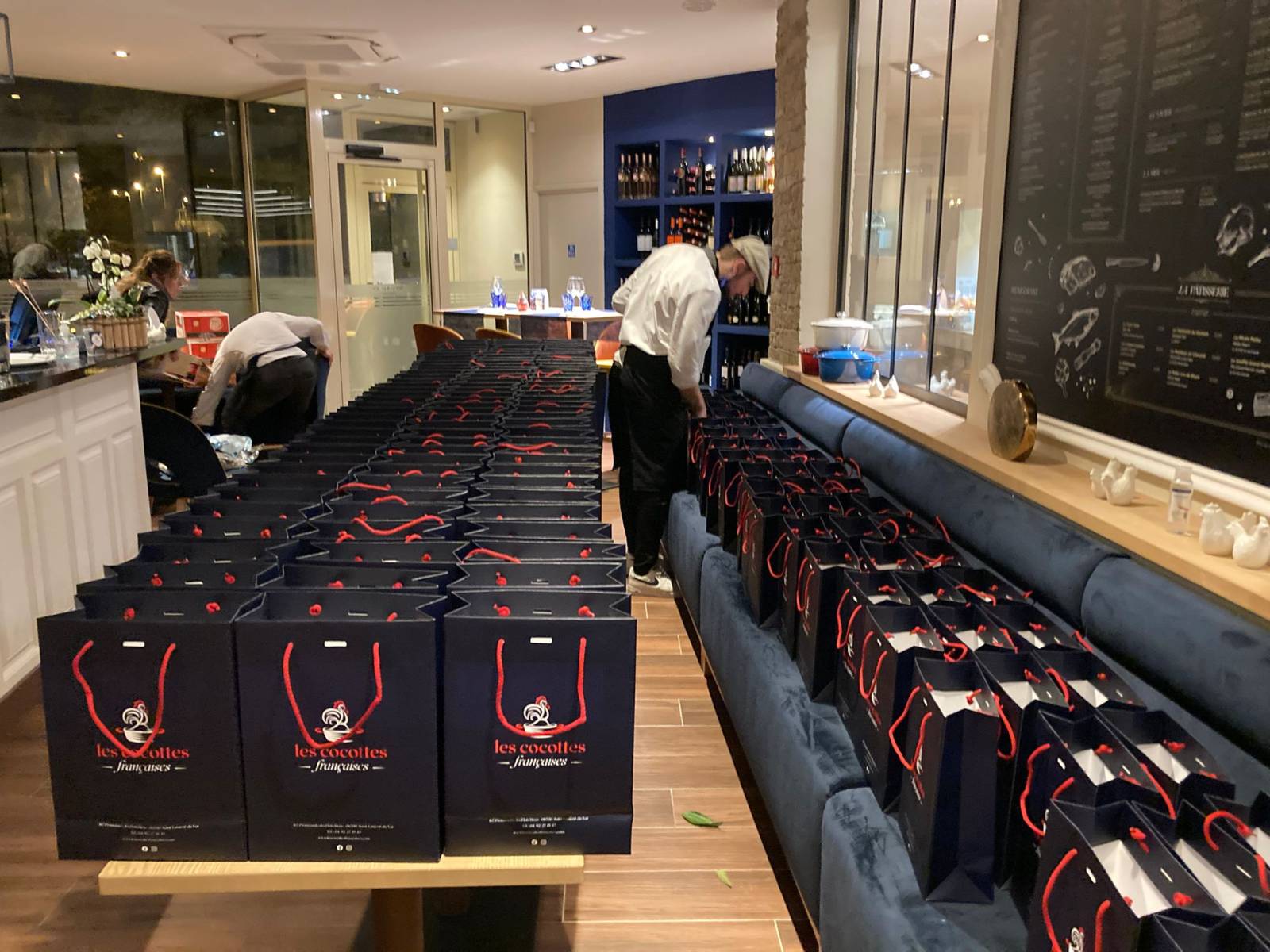 commander des plats à emporter pour un repas d'affaires 